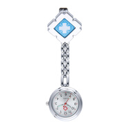 博世源夾子護士表夜光掛表護士用胸表醫生懷表女款護理石英通用考試手表 天藍