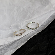 時(shí)尚簡(jiǎn)約小眾輕奢氣質(zhì)男女打結愛(ài)心戒指網(wǎng)紅同款氣質(zhì)愛(ài)心網(wǎng)紅指環(huán) 莫比烏斯鑲鉆 開(kāi)口戒指 兩件套