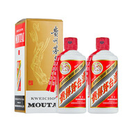 茅臺53度醬香型白酒 茅臺個性化定制系列/飛天茅臺酒 53度 200mL 2瓶 小規(guī)格飛天茅臺酒