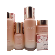 法蘭琳卡（FRANIC）多維皙白套裝櫻花潔面活顏補水祛斑精華美白乳液輕盈面霜 水+乳+精華+霜