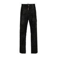 D二次方（DSquared2）男士牛仔褲耐磨保暖黑色破洞日常街頭長褲潮流復(fù)古 黑色 均碼 |IT-44