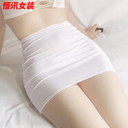 美梵朗夜色行無(wú)內(nèi)襯包臀裙緊身包臀裙超短裙性感心機(jī)短裙微透半身裙裙子 32cm裙長(zhǎng)微透白色包臀裙 均碼 大碼 