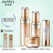 歐珀萊（AUPRES）臻源凝時系列套裝補(bǔ)水保濕緊致淡化細(xì)紋護(hù)膚 水+精華+乳液+面霜【清潤型】