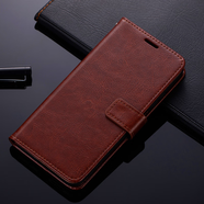 偉皇飛適用紅米note14手機(jī)殼套翻蓋式Note14Pro十+小米redminote14保護(hù) 棕色送專膜手機(jī)掛繩 紅米 ote 14 Pro