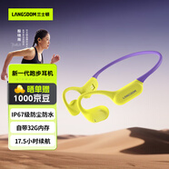 蘭士頓 AirWave Pro藍(lán)牙耳機(jī)無(wú)線骨傳導(dǎo)概念 運(yùn)動(dòng)跑步無(wú)線不入耳掛耳式騎行 適用于蘋果華為小米 紫金山