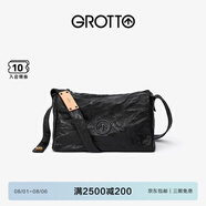 個(gè)樂(lè )黑石包經(jīng)典大容量植鞣綿羊皮單肩斜挎通勤軟包男女款禮物 黑石M（黑標）