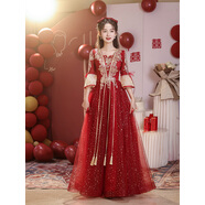 學(xué)子言胖mm200斤大碼訂婚禮服女敬酒服新款中式修身大碼結(jié)婚回門禮服 酒紅色060 S胸圍80腰圍6390斤100斤 均碼