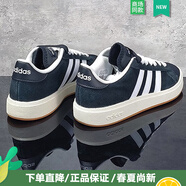 阿迪達(dá)斯（adidas）官方男女鞋秋季新款情侶輕便運(yùn)動(dòng)鞋潮流時(shí)尚耐磨休閑鞋低幫板鞋 JP6335/黑白 42.5
