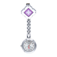 博世源夾子護士表夜光掛表護士用胸表醫生懷表女款護理石英通用考試手表 紫色