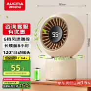 澳柯瑪風寶小風扇充電電風扇桌面風扇小電扇小臺扇usb搖頭風扇小型迷你扇/辦公宿舍戶外露營便攜搖頭風扇