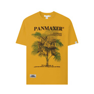 潘·麥克斯（PANMAX）大碼男裝美式潮流短袖加大T恤百搭半袖休閑男夏裝 姜黃色 6XL