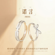 AIF小王子玫瑰花情侶對戒999足銀情侶戒指鐘久久生日禮物送女友男友 諾言情侶對戒/免費刻字