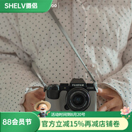 攝侶富士xt5保護(hù)套xs20相機(jī)包xt30二代xt50皮套x100vi保護(hù)套xh2s底座xt20相機(jī)套xh2x皮殼xt10牛皮配件 XS20海鷗灰真皮保護(hù)套+墊肩牛皮肩帶