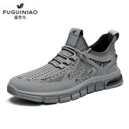 富貴鳥(niǎo)（FUGUINIAO） 男網(wǎng)鞋透氣輕便夏季新款休閑防臭網(wǎng)面運(yùn)動(dòng)鞋 灰色 38