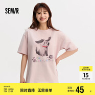 森馬短袖t恤女舒適純棉重磅內(nèi)搭年可愛萌寵印花上衣109324100025