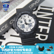 卡西歐（CASIO）【七夕禮物】男手表G-SHOCK黑武士悟空黑金潮流時尚運動電子表 GA-100WD-1APR黑白熊貓
