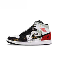 耐克球鞋定制 蛇年限定 Jordan AJ1 靈蛇之珠 鴻運祥云 籃球鞋 852542-100(Team28-竹影蛇緣) 40.5