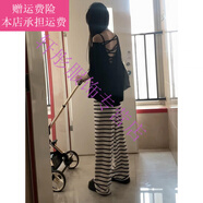 夢(mèng)夢(mèng)奇小心機露背短袖t恤女夏季慵懶風(fēng)寬松氣質(zhì)休閑上衣潮 黑色 M