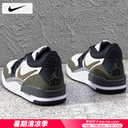 耐克（NIKE）男鞋球鞋 25夏季新款A(yù)IR JORDAN312運(yùn)動鞋休閑訓(xùn)練氣墊籃球鞋子男 120-狼灰/橄欖綠/曬圖退10 45 （內(nèi)長290mm）