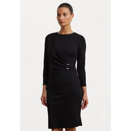 拉夫勞倫（Ralph Lauren）黑色修身連衣裙長袖無袖針織禮服party dress black 均碼 |40