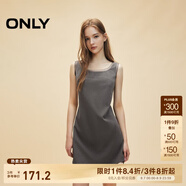 ONLY春夏精致設計感拼接顯瘦無(wú)袖短裙連衣裙女|124307054 G51 中花紗灰 XL (175) 92A