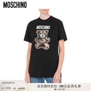 MOSCHINOMoschino/莫斯奇諾25早春男女同款TeddyBearT恤【季末折扣】 黑色 M