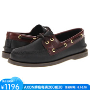 斯佩里（Sperry Top-Sider）男鞋戶外一腳蹬船鞋休閑鞋真皮柔軟舒適經(jīng)典復古英倫歐美7158233 Black/Amaretto 9=42