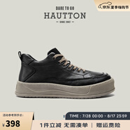 皓頓（HAUT TON）2025男士工裝鞋潮流復(fù)古英倫風(fēng)保暖工裝靴生日禮物送男生 黑色 41
