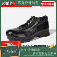 Dream Box鈞博vibram舒適透氣戶外休閑鞋手工水洗馬皮男士皮鞋 黑色 40