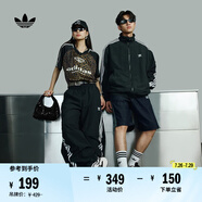 adidas緞面運(yùn)動(dòng)單肩腋下包女子阿迪達(dá)斯官方三葉草 黑色   NS