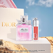 迪奧DIOR花漾潤彩口紅香水禮盒套裝(淡香水30ml+豐唇蜜018)生日禮物女