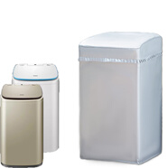 映棠定做海爾波輪迷你款洗衣機罩防水防曬2/3/3.3/5公斤保護套子 涂銀加絨加厚拉鏈款(無(wú)圖案) 波輪2公斤XQBM20-3688