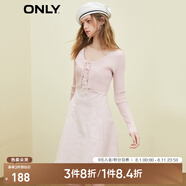 ONLY時尚氣質(zhì)A字收腰套裝開衫連衣裙女|123107044 C38 紫羅蘭色HUSHED VIOLET L (170) 88A