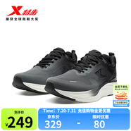 特步門店同款行云跑鞋男女情侶同款網(wǎng)面透氣休閑跑步鞋975219110058 木炭灰/黑 42