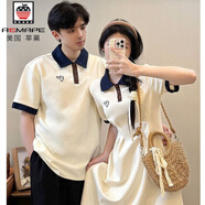 AEMAPE小眾設計感情侶裝夏季2025韓版短袖T恤女連衣裙法式一裙一衣ins潮 女連衣裙 S