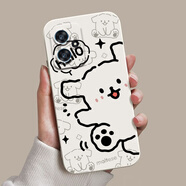 良友情Redmi 14C 12c紅米13c 13r 10a手機殼8A線條小狗9A情侶防摔軟膠套 線條小狗DSA001古董白 紅米 13C