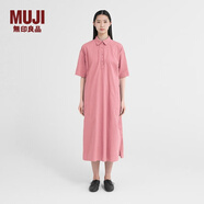 無(wú)印良品 MUJI IDEE 女式 套頭連衣裙 GA21CC2S 煙熏粉色 均碼