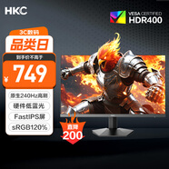 HKC 27英寸240Hz高刷FastIPS硬件低藍光HDR400廣色域1ms電競游戲PS5臺式電腦顯示器獵鷹 G27H3S經(jīng)典版