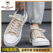 西域駱駝男鞋2025新款夏季經(jīng)典布鞋百搭休閑板鞋青少年軟底運動帆布鞋春季 米色高品質(zhì)_(駱駝官方品牌官網(wǎng)旗艦高檔旅游高端) 39 碼-[適合春季夏天秋款冬天名牌品牌穿的鞋子]