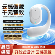 許聽【千元音質(zhì)】藍(lán)牙耳機掛耳式開放式不入耳真無線超清通話降噪開車跑步運動音樂適用于蘋果安卓華為 【HiFi音質(zhì)+超長待機】皓月白 1年換新+充電線+單耳機+說明書