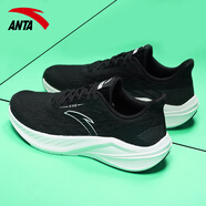 anta kids安踏男鞋夏季新款跑鞋減震軟底運動鞋官網(wǎng)鞋透氣跑步鞋男款 基礎(chǔ)黑/火山灰/紙莎白5521-5 42.5
