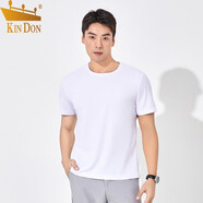 金盾（KIN DON）金盾夏季薄款polo衫男短袖2025新款商務(wù)休閑男士翻領(lǐng)t恤華夫格 白色 均碼 m