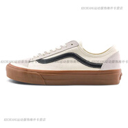 VANS范斯Style136VR3生膠軟鞋墊低幫小白帆布鞋VN0A4BX9BOM 白黑VN0A4BX9CNH 【正碼正拍不偏 40.5 內(nèi)長26cm