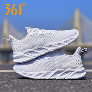 361°361女鞋運動(dòng)鞋女2025夏季新款輕便網(wǎng)面跑步鞋361度女士透氣休閑鞋 361度白/透明粉-2211F 37