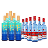 牛欄山 青牛二 42度 500ml*6 整箱裝+藍(lán)瓶綿柔8陳釀53度750ml*6瓶整箱裝