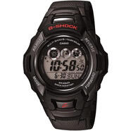 卡西歐（CASIO）男士運動手表黑色數(shù)字表太陽能防水耐震多功能時間顯示送男友 initial