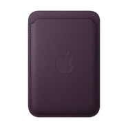 【95成新】Apple/蘋果 iPhone 專用 MagSafe 精織斜紋卡包-黑莓色 手機(jī)卡包 磁吸卡包