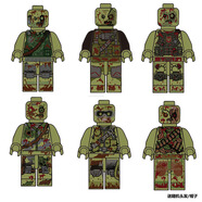 樂高軍事基地瞭望哨塔積木警察特種兵小人仔生化危機(jī)拼裝玩具 獵豹喪尸6人:送隨機(jī)帽子+武器