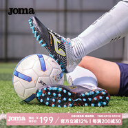 JOMA足球鞋男女MG短釘人草場地防滑耐磨透氣專業(yè)比賽訓練鞋足球運動鞋 黑銀 [西班牙] 43 (275mm)