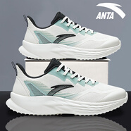anta kids安踏輕便跑鞋男鞋春夏官運(yùn)動(dòng)鞋軟底減震慢跑鞋子白色跑步鞋 5522-2象牙白/灰霧藍(lán) 40 現(xiàn)貨速發(fā)